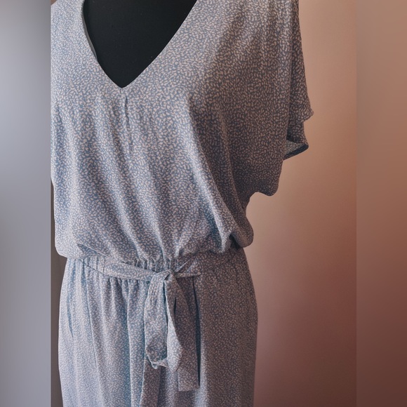 Sienna Sky Blue Dress w/Tie in Front - Picture 2 of 3